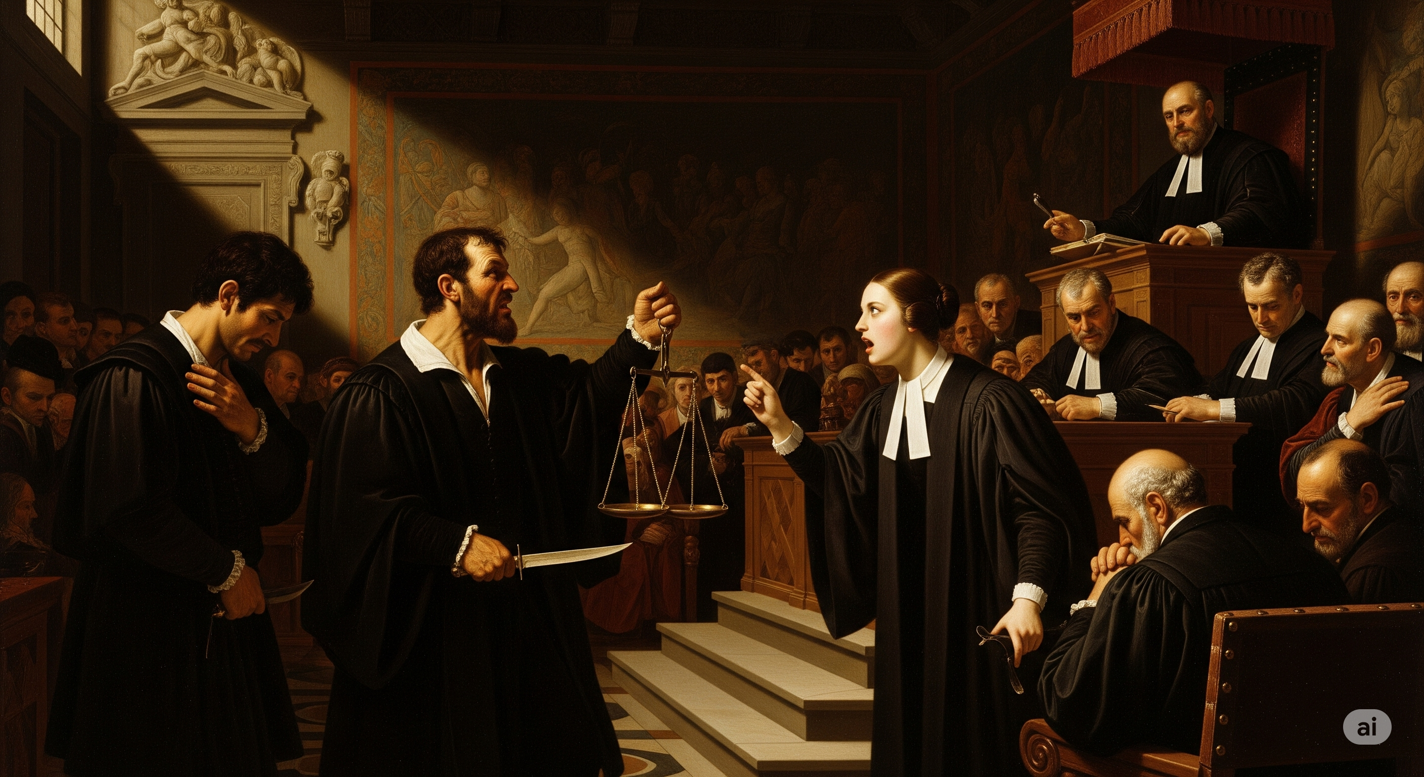 『ヴェニスの商人』のあらすじを解説のワンシーン